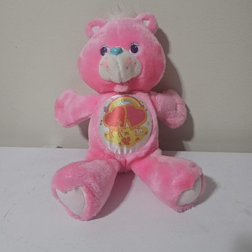Vintage 1991 Kenner Care Bears Love A Lot Bear Heart Deer Rainbow Plush …